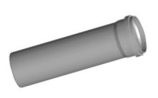 Wolf Дымоход Труба DN160 L:1000 мм, из полипропилена