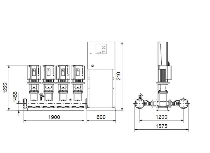 Насос для повышения давления Grundfos Hydro MPC-E 4 CRE90-1 50/60Hz RUS  