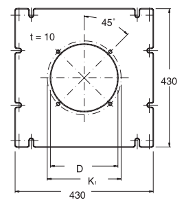 Buderus Пластина с отверстиями D210 (63000992)