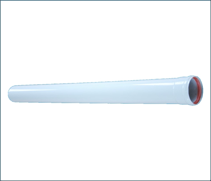Wolf Дымоход Труба DN80 L:500 мм, цвет белый, для CGG /FGG  