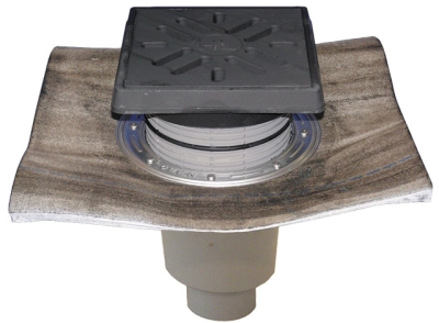 HL 616.1H/1 Дворовый трап (вертик. выпуск), DN110