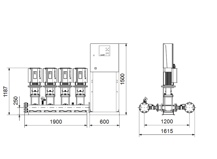 Насос для повышения давления Grundfos HYDRO MPC-E 4 CRE90-1-1  