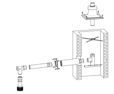 Buderus Основной комплект GA DN80 без подключения к котлу