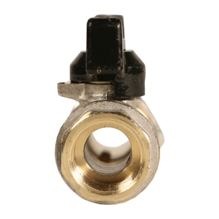 Rubinetterie Bresciane Полнопроходной латунный шаровый кран американка ВН/НАР резьба 1/2, бабочка  