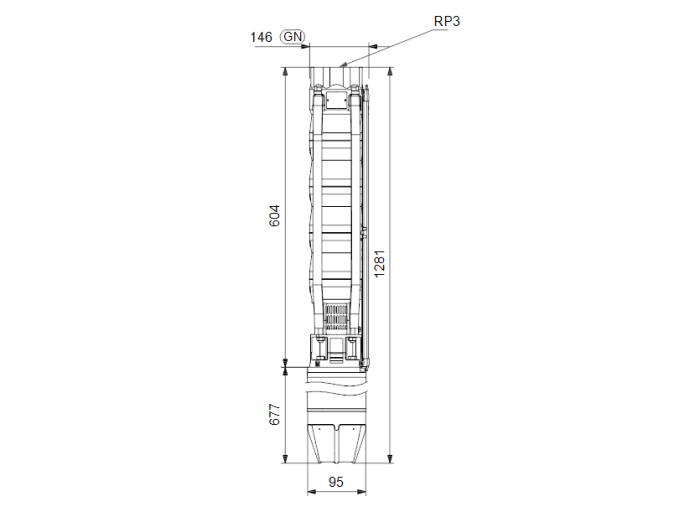Скважинный насос Grundfos SP 46-3  