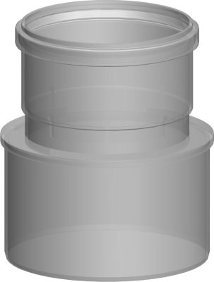 Wolf Дымоход Переход DN250 на DN200, полипропилен, для MGK-2