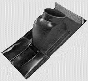 Wolf Дымоход Универсальн.колпак д.наклонной кровли 5°–25° до DN125 красно-корич.