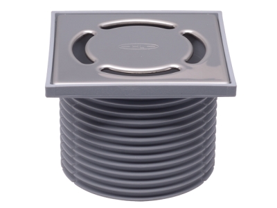 HL 37N.1 Надставной элемент с решеткой 123х123 мм и обычным сифоном (HL 0510.7E)