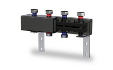 Коллектор стальной Hoobs CDF70 2 выхода 70 кВт 1 1/2" ВР/НР с креплениями L=550 мм