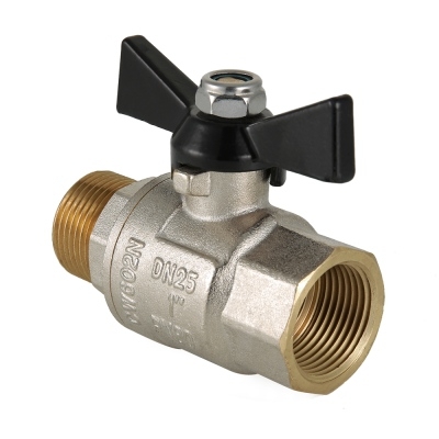 Valtec Кран шар. PERFECT, рукоятка бабочка 1" вн.-нар.  
