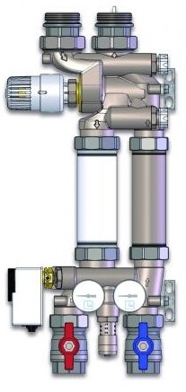 Luxor Нас. груп. с температ. реж. (смесит. к.) G 1 1/4 x 180 мм  