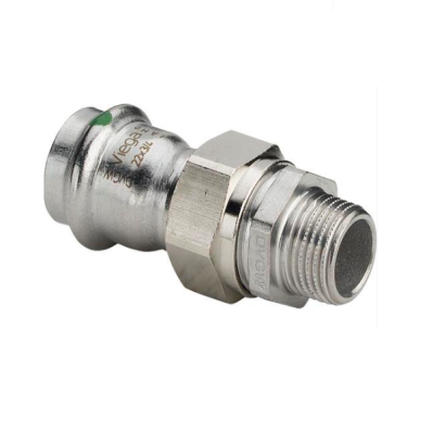 Viega Муфта пресс-Н 22x3/4 с разъемным соединением и плоск. прокладкой нерж.