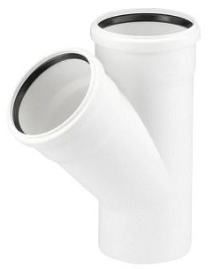 Rehau Тройник 110/75/45°