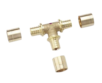 Rehau Тройник в комплекте с монтажными гильзами 40-25-32