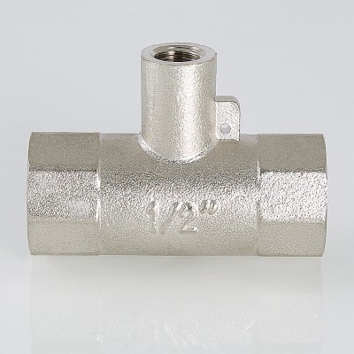 Valtec Тройник под датчик теплосчётчика, 1х M10 х1 вн.-вн.-вн.  