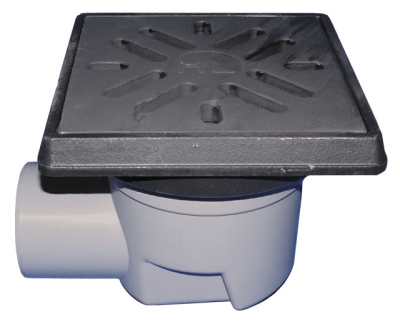 HL 605.1W Дворовый трап (горизонт.выпуск), с гидрозатвором, макс. нагрузка 12,5 т.