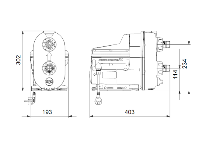 Насосная станция Grundfos SCALA2 3-45 A  