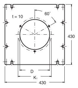 Buderus Пластина с отверстиями D215 (63004147)