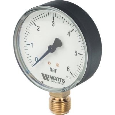 Watts Манометр радиальный 80мм, 0-6 бар 1/2