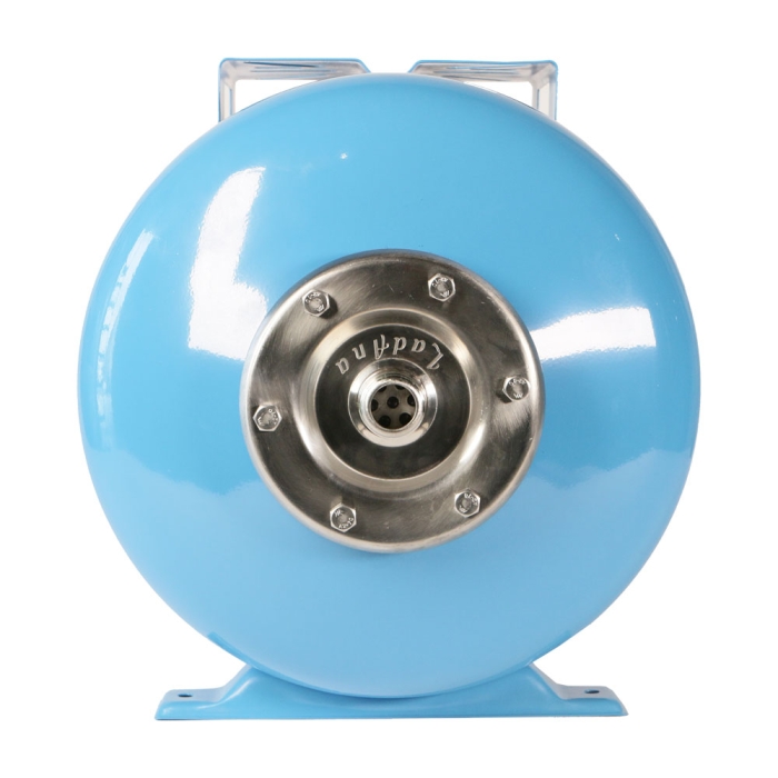 Гидроаккумулятор Ladana Гидроаккумулятор горизонтальный, 50 л ГОЛУБОЙ (фланец нерж. сталь, запасной ниппель)  