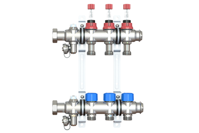 Коллекторная группа Elsen из нерж. стали 1 с вент. 6 контуров 3/4