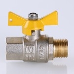 Valtec Кран шар. газ. VALGAS, рукоятка бабочка 1/2 вн.-нар.  