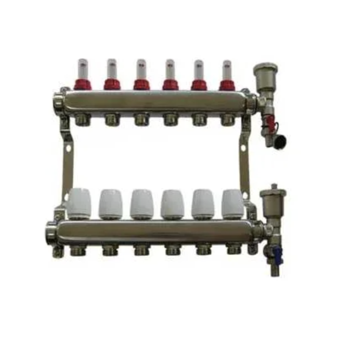 Коллекторная группа ARDERIA 1x3/4, с байпасом, 7 выходов  