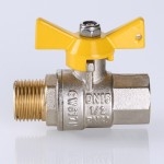 Valtec Кран шар. газ. VALGAS, рукоятка бабочка 3/4" вн.-нар.  