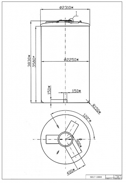 Ёмкость для воды Анион 15 000 л  