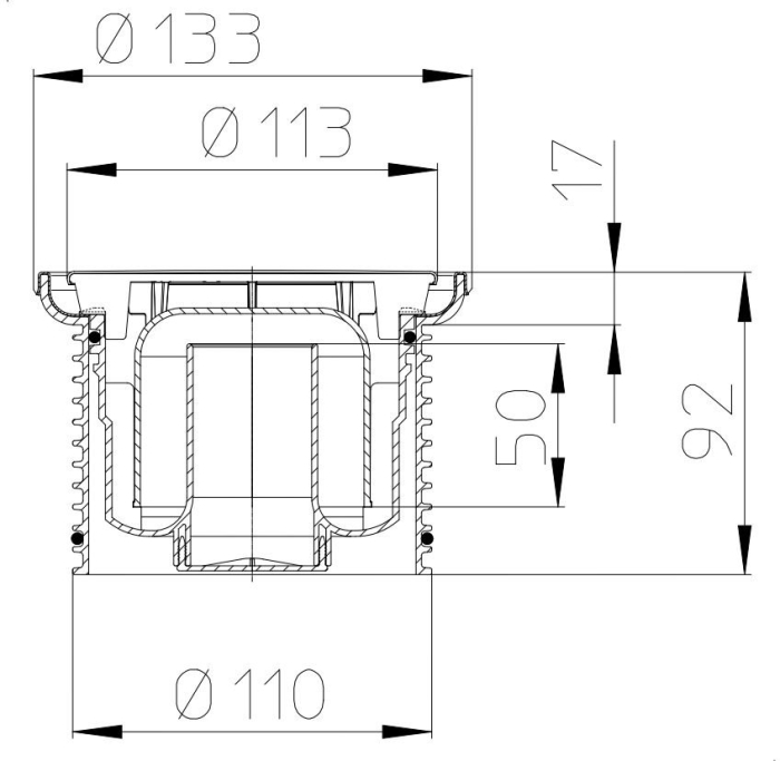 HL 38NНадставной элемент для тарпов высотой 93мм  