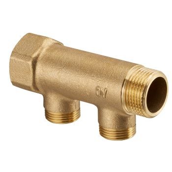 Коллектор Oventrop Проходной эл-т, на 2 отвода Ду25, R1ВР, R1НР, для присоед.отоп.приборов.R3/4НР