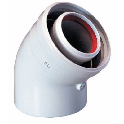 Baxi Коаксиальный отвод 45°, диам. 60/100 мм