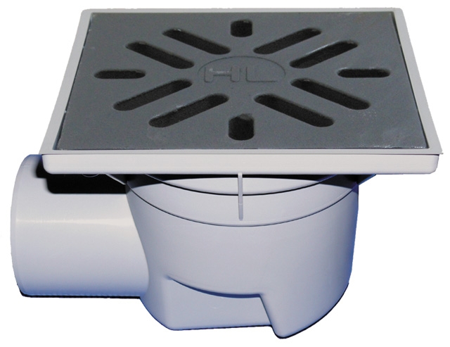 HL 605W Дворовый трап с сифоном (гориз. выпуск) макс.нагрузка 5-7 тонн  