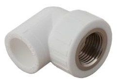 S.A.V. Колено 90° комбинированное 25х1/2" ВР (белый)  