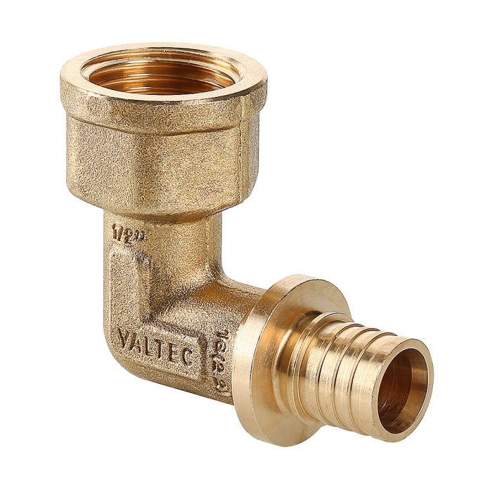 Valtec VTm.452.BG.001604 Угольник надвижной с переходом на вн.р. 16(2,2) х 1/2"  