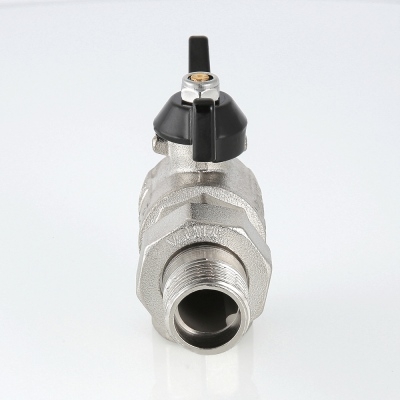 Valtec Кран шар. PERFECT угловой с полусгоном 1/2 вн.-нар.  