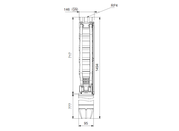 Скважинный насос Grundfos SP 60-4N (380В)  