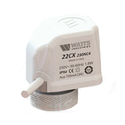 Watts 22CX Электротермический сервопривод 230 В Норм. закрытый