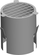 Wolf Дымоход Защита от ветра DN80 из нержавеющей стали для горизонтального дымохода (стар. 2600460)