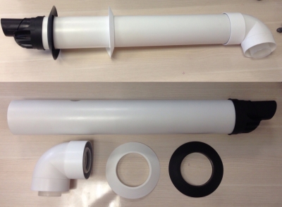 Wolf Дымоход К-т концентрич.горизонт.дымохода DN60/100 для FGB/CGB-2 &lt;QuickFlue&gt; (2651754)