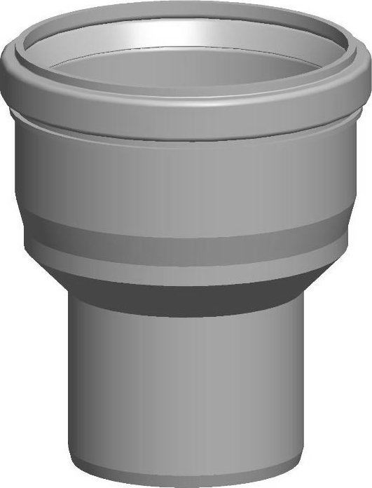 Wolf Дымоход Переходник с DN110 на DN160, из полипропилена  