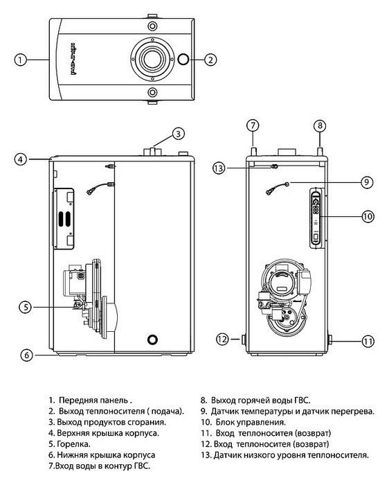 Дизельный котёл Kiturami Turbo 30R  