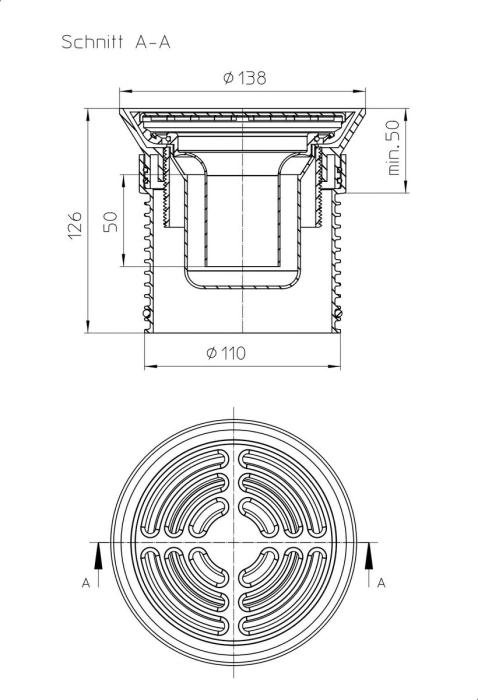 HL Надставной элемент для тарпов по высоте от 126-50мм  