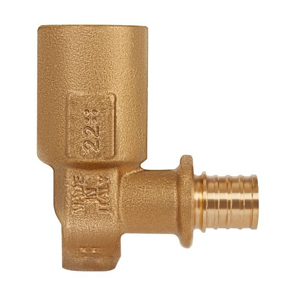 Водорозетка латунная удлинённая Hoobs ?16х2,2 - 1/2ВР