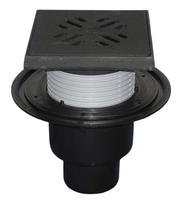 HL 310NG.2 Трап с вертикальным выпуском DN50/75/110 c чугунной решеткой (1,5 т)