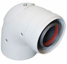 Baxi Инспектируемый коаксиальный отвод 90°, диам. 60/100 мм  