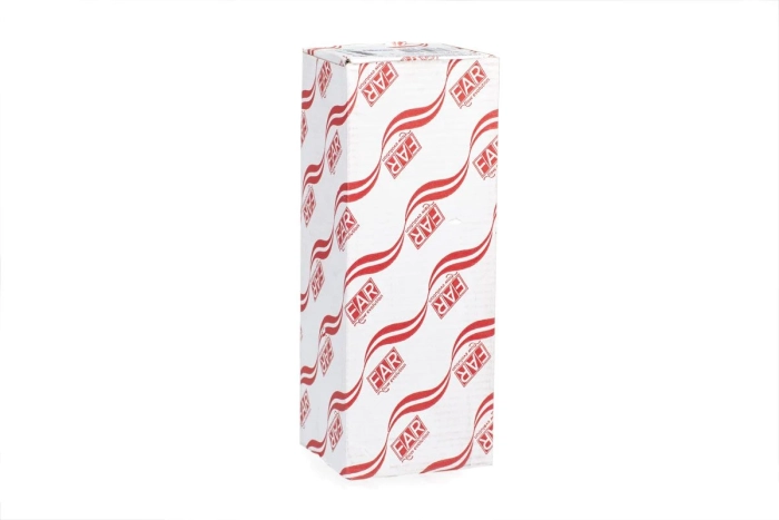 Коллектор распределительный FAR 3/4, проходной, хромированный, 4 отвода 1/2 плоское уплотнение  