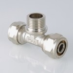 Valtec Тройник обжимной с переходом на нар. р. 32х1 1/4  