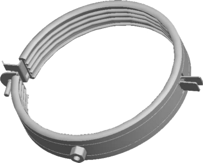 Wolf Дымоход Хомут DN160в комплекте со шпилькой и дюбелями