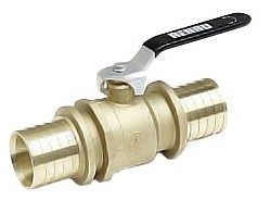 Rehau Шаровой кран со штуцерами под надвижную гильзу 40x3,7 - 40x3,7